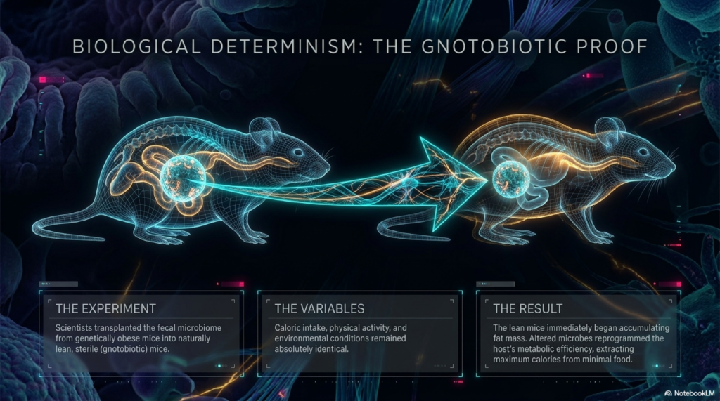 Microbiome Experiments: Biological Determinism