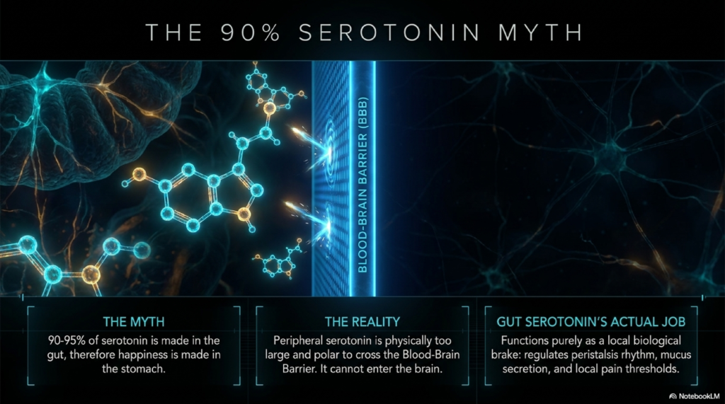 The Serotonin Factory: Debunking the 90% "Depression Myth"